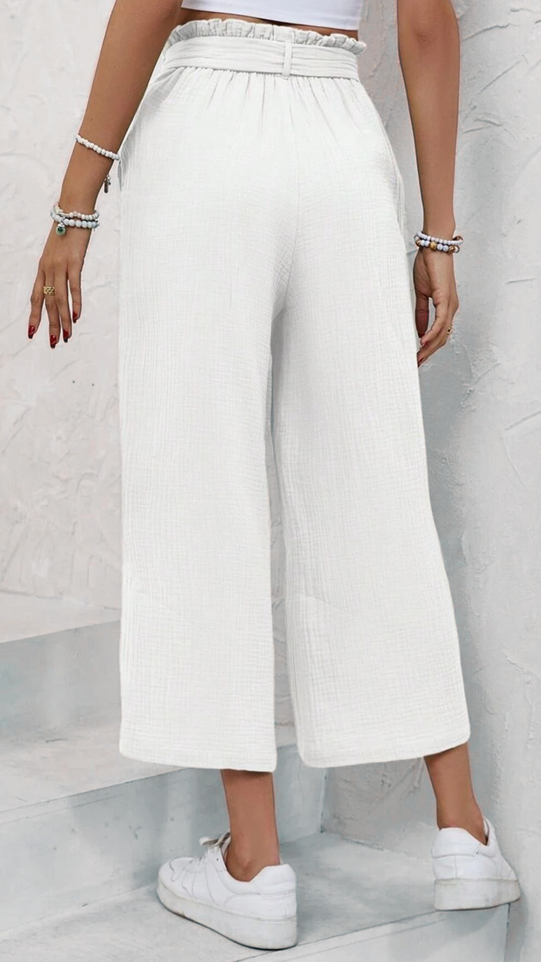 Pantalon largo, pantalón pierna ancha, pantalones comodos, pantalones frescos, pantalones casuales, pantalones blancos, 