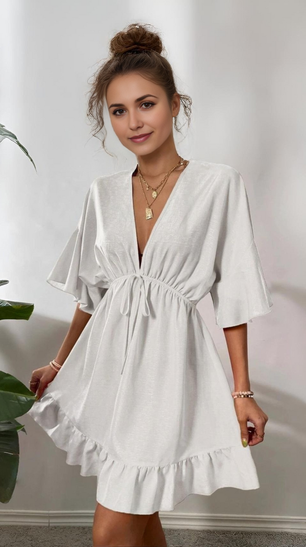 Vestidos mujer,  Vestidos elegantes,  Vestidos cortos,  Vestidos casuales,  vestidos,  Vestido corto,  Vestido,  Ropa de moda,  Outfit mujer, Vestidos blancos,